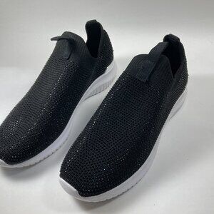 AK Anne Klein Shoes Womens 8M US Mylee Slip On Sneakers Black Casual Comfort